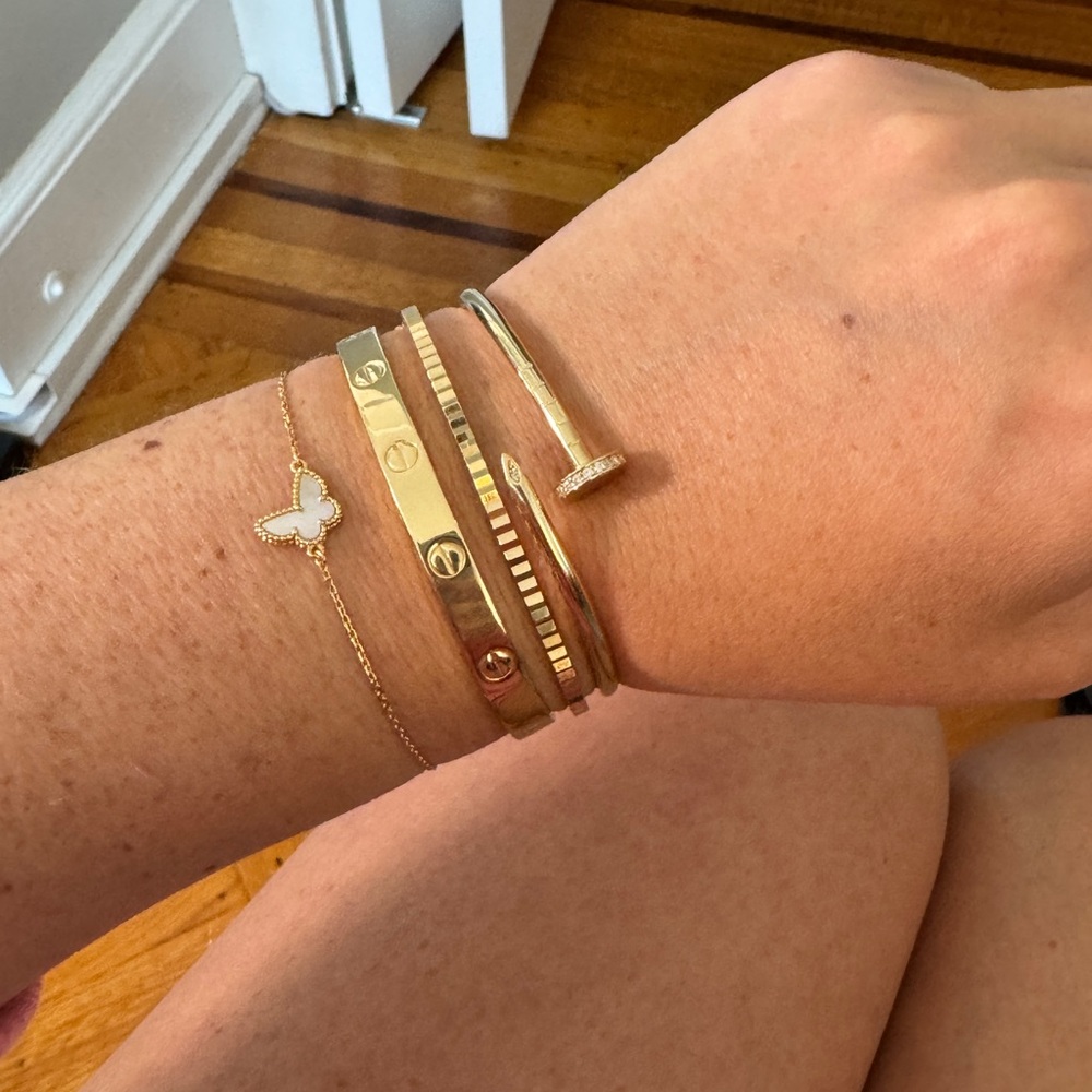 EP Fine Jewelry Nail Bracelet Thin